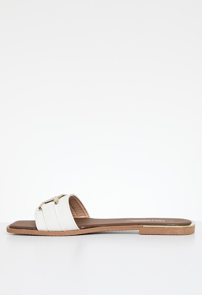 Oxford Street - Classic Slide - white & gold