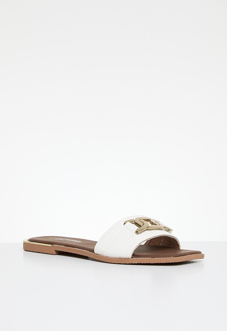 Oxford Street - Classic Slide - white & gold