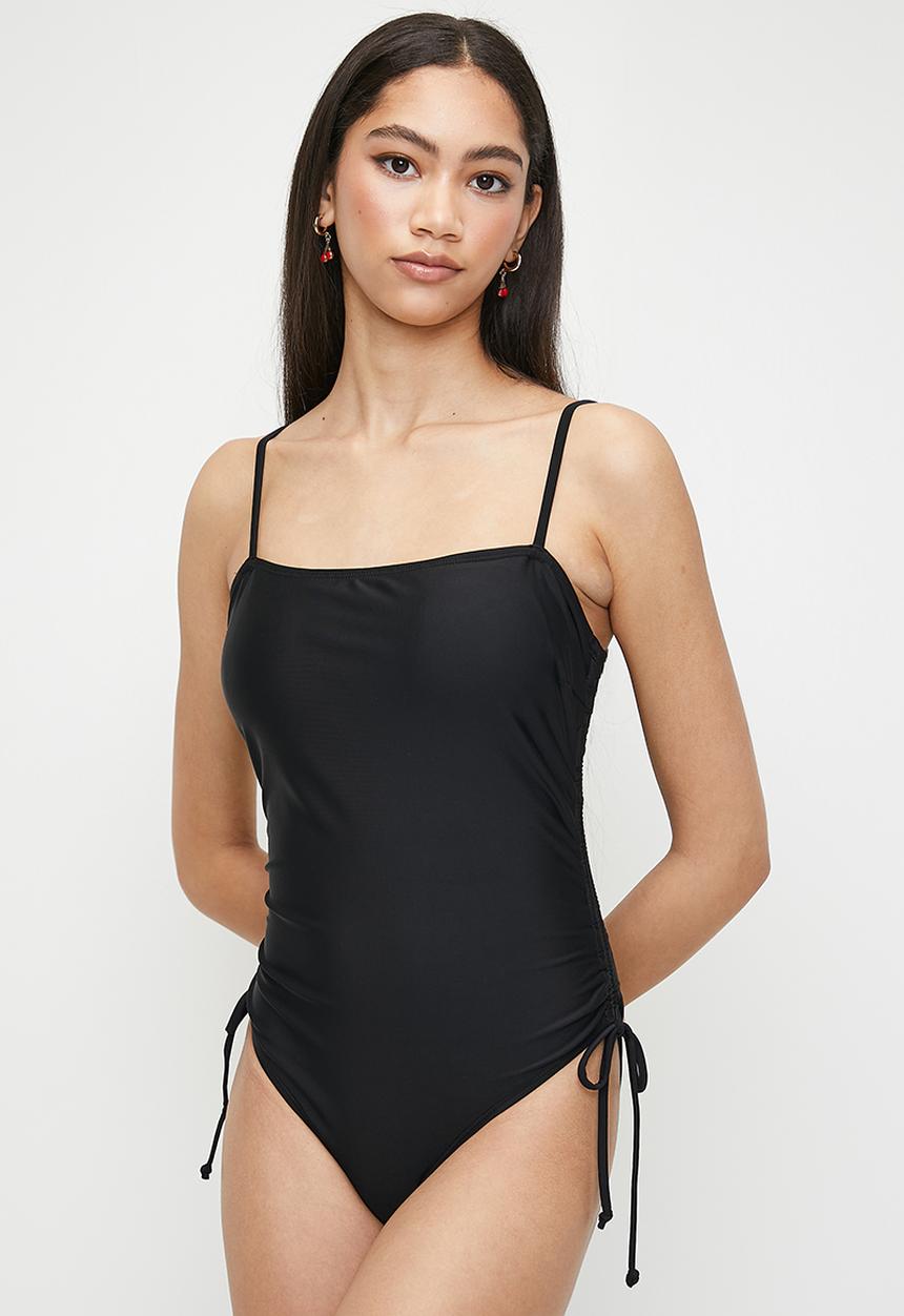 Me&B - Ruched Side Full Costume - Black