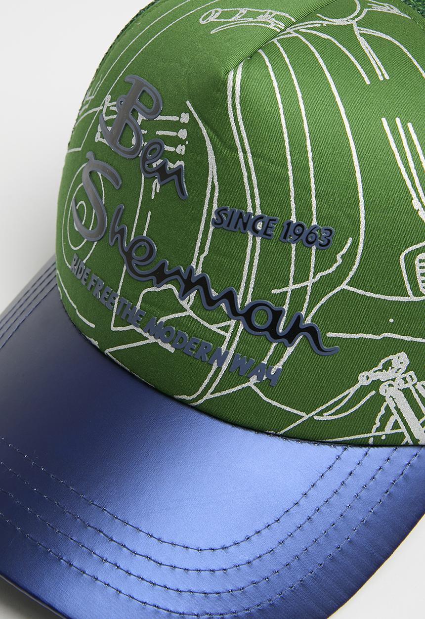 Ben Sherman - Ben sherman foil trucker - bright green/navy