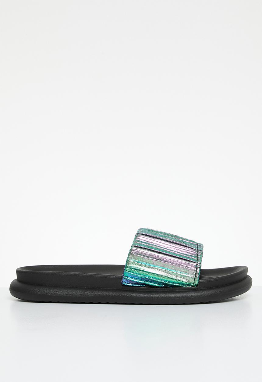 Oxford Street - Iridescent slide - Black