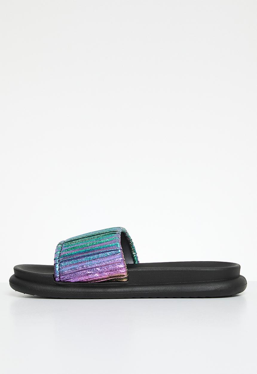 Oxford Street - Iridescent slide - Black