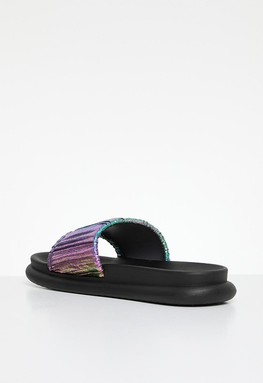 Oxford Street - Iridescent slide - Black