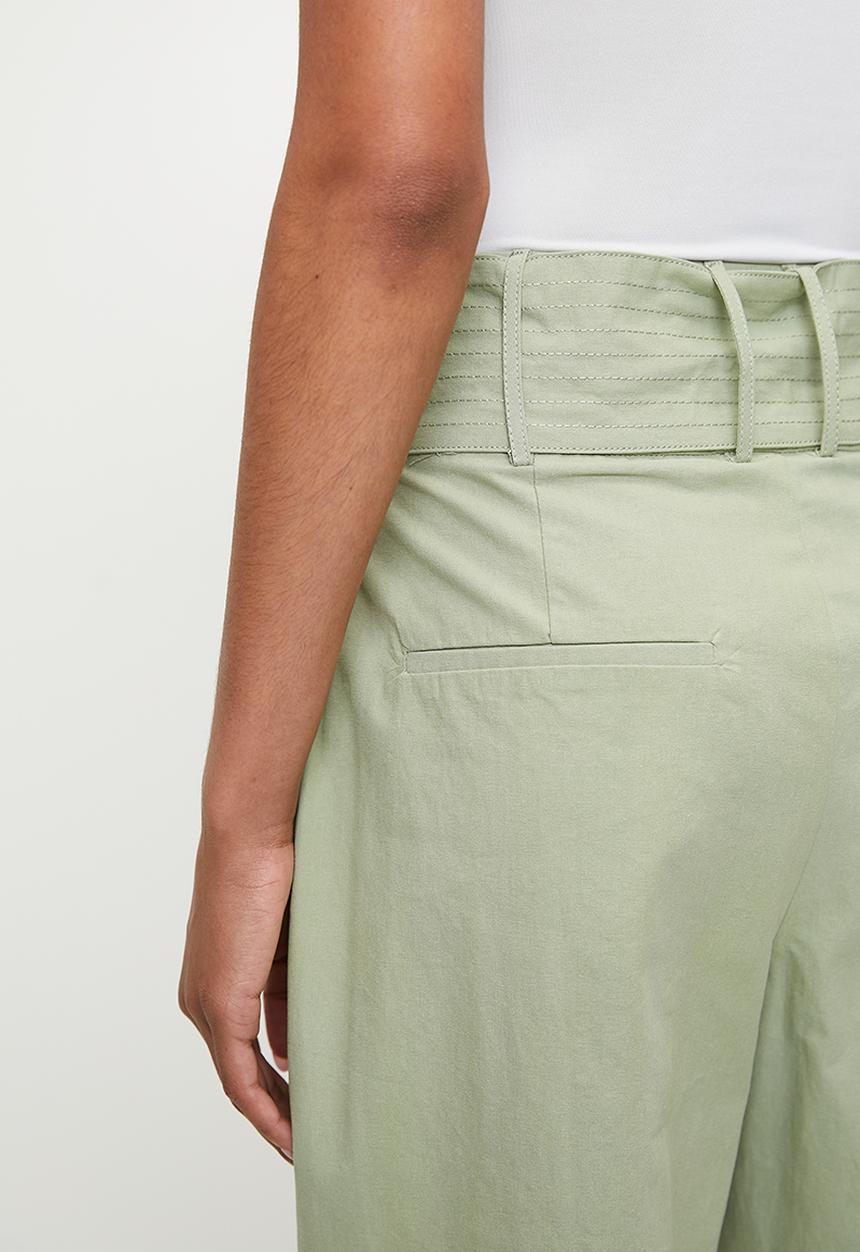 Superbalist - Barrel leg trouser with self fabric tie belt - olive