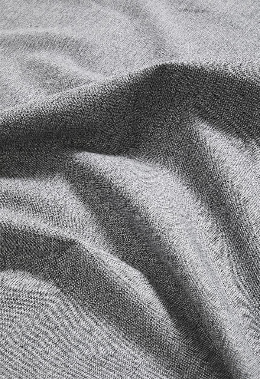 Design Collection - Blockout taped curtain - Mid Grey Slub