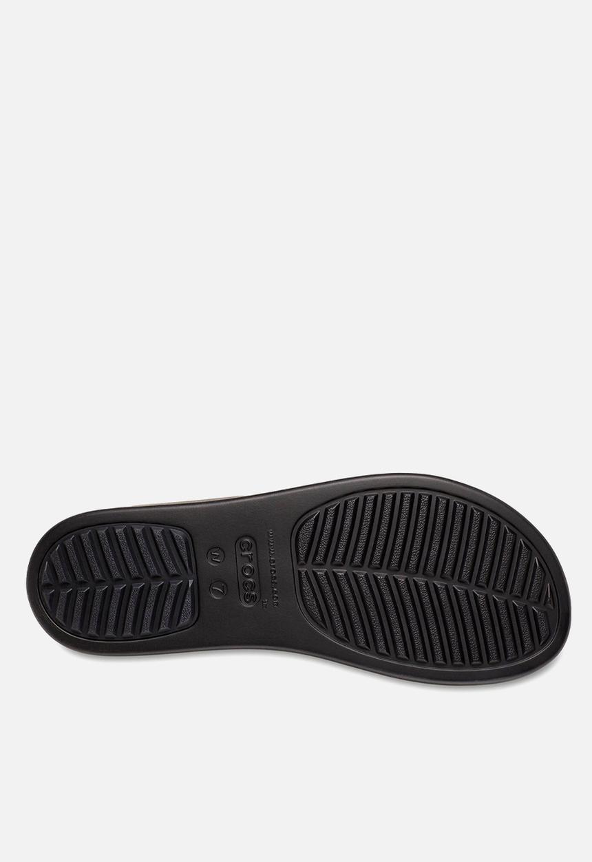 Crocs - Brooklyn buckle low wedge - black