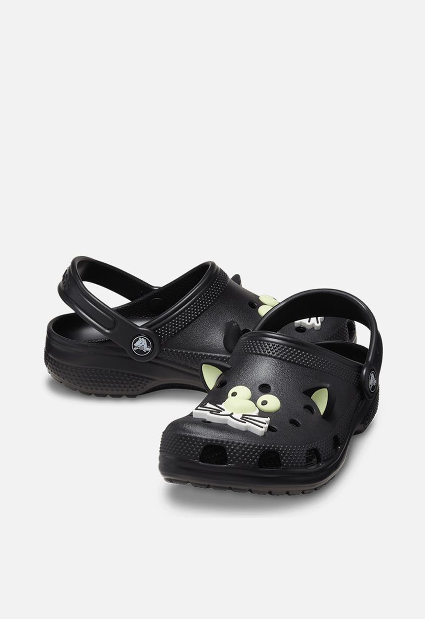 Crocs - Classic Glow Black Cat Clog T - Black