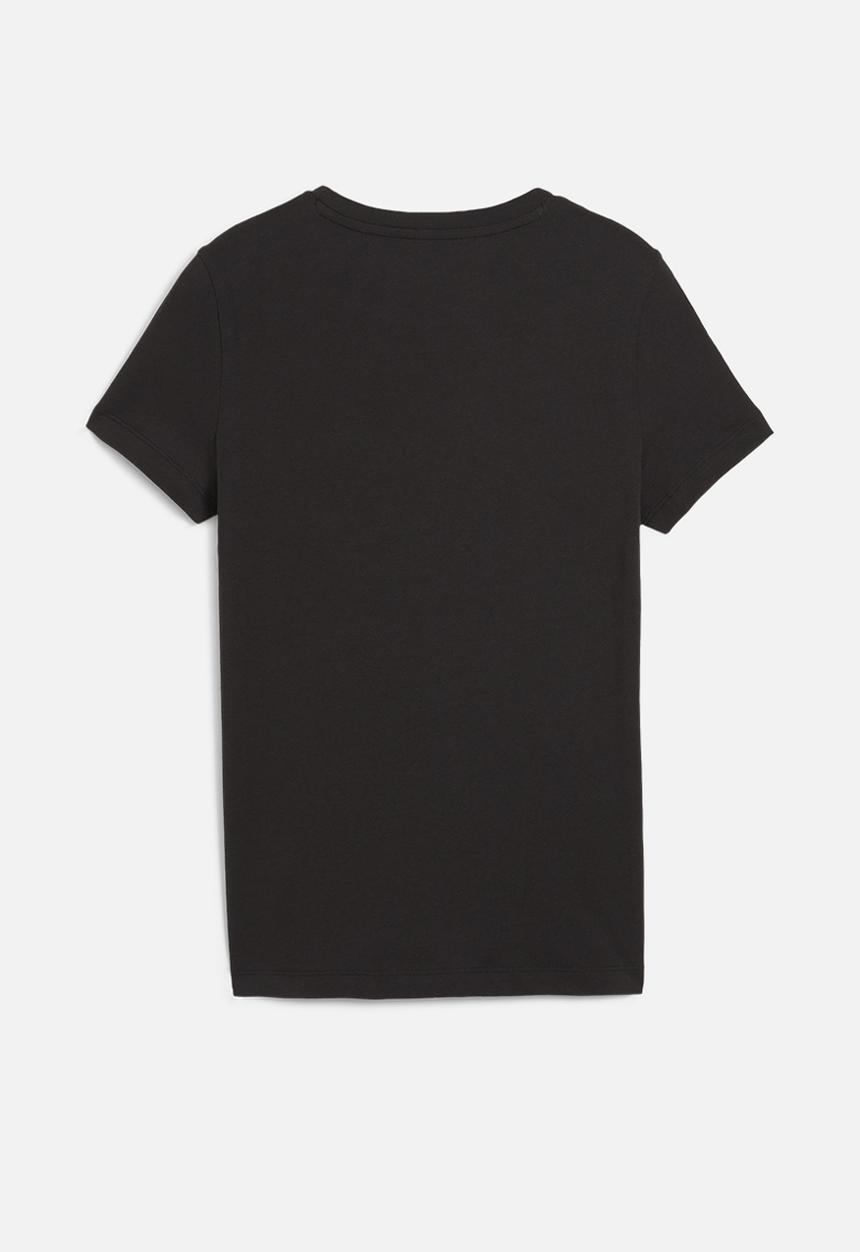 PUMA - Ess+ Script Metallic Tee G - Puma Black-Gold Foil