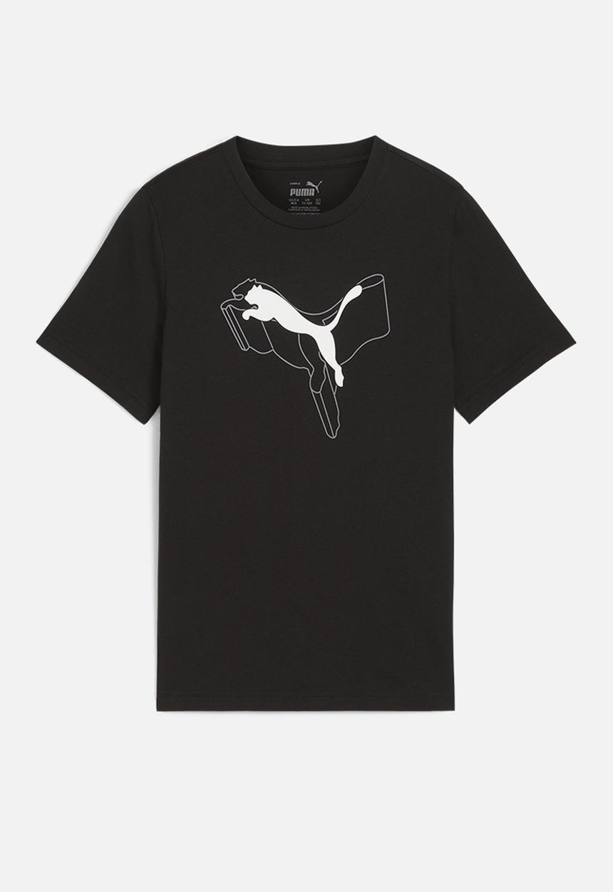 PUMA - Ess+ Logo Lab Graphic Tee B - Puma Black