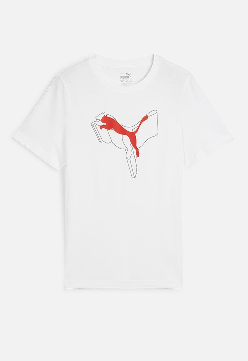 PUMA - Ess+ Logo Lab Graphic Tee B - Puma White