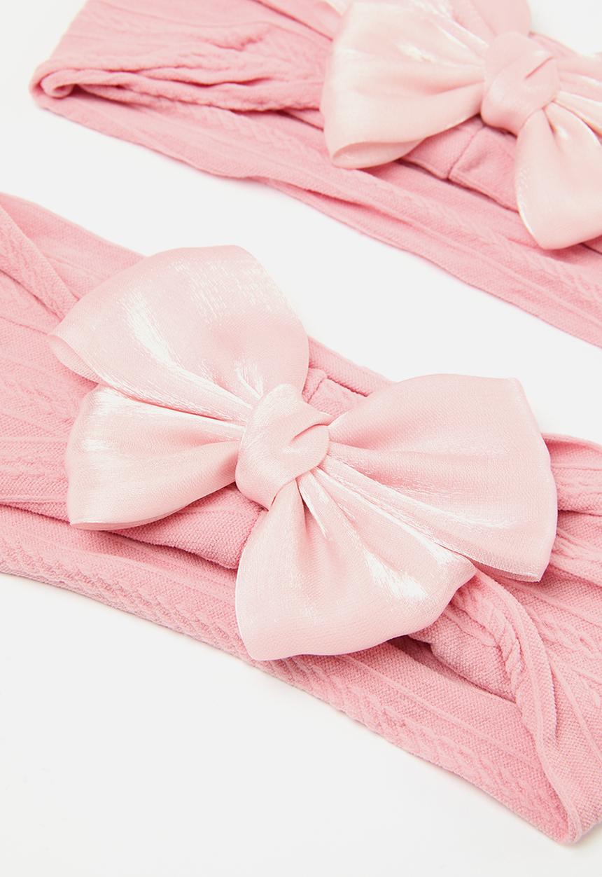 Pop Candy - 2 Pack bowknot headband - pink