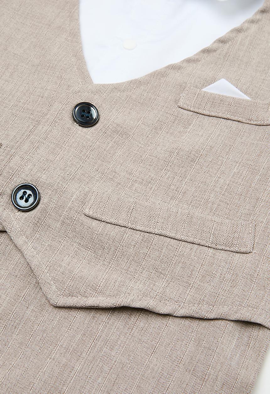 Pop Candy - Shirt & tie romper - beige