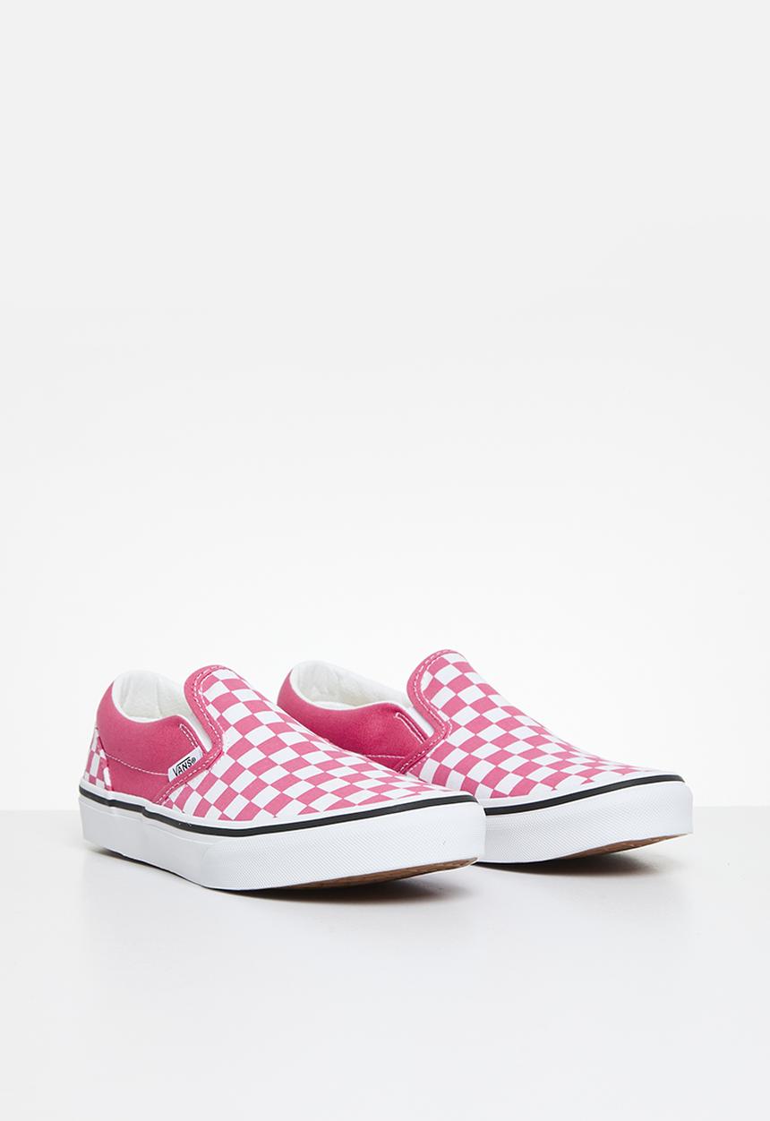 Vans - Classic Slip-On-Color Theory Checkerboard Honeysuckle