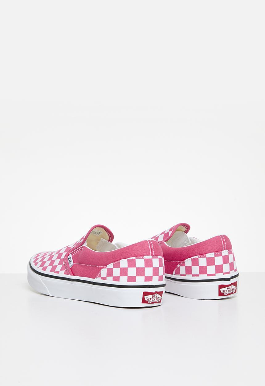 Vans - Classic Slip-On-Color Theory Checkerboard Honeysuckle