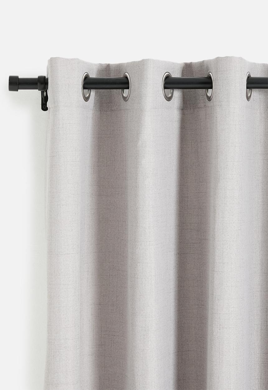 Sixth Floor - Capri Texture Eyelet Curtain - Grey