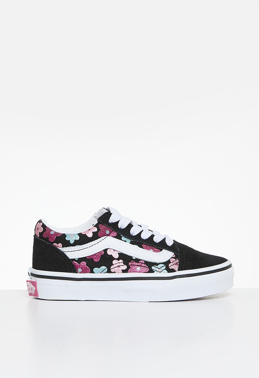 Vans - Old Skool- Glitter Flower Power Multi/True White