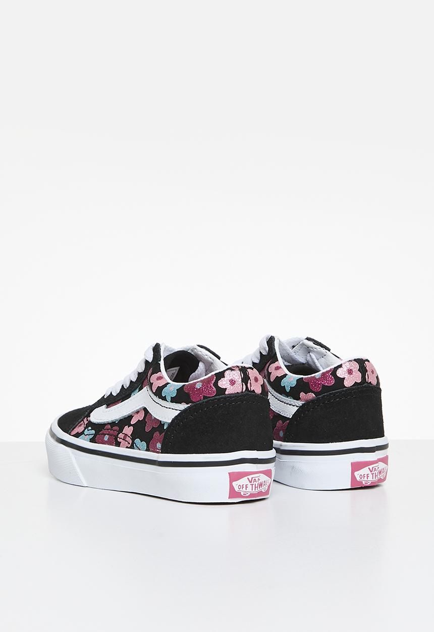 Vans - Old Skool- Glitter Flower Power Multi/True White