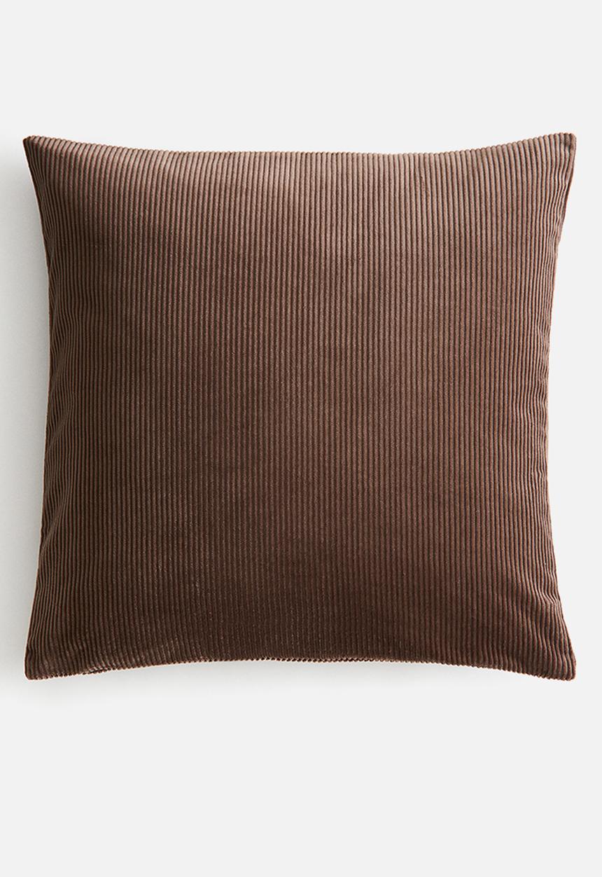 H&M - Corduroy cushion cover - dark brown