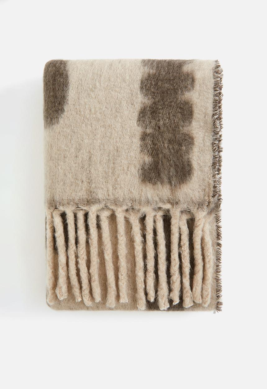 H&M - Floral blanket - brown floral