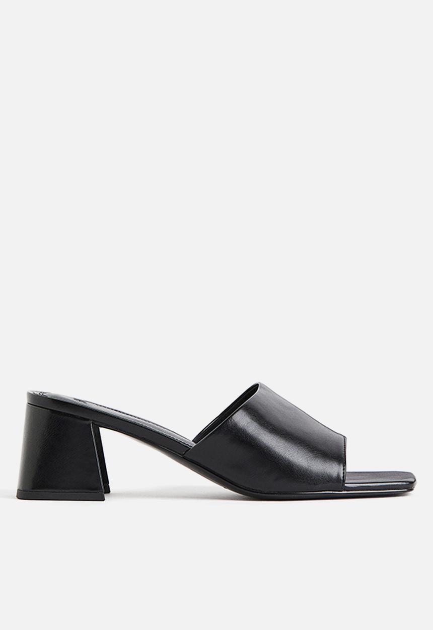 H&M - Block-heeled mules - black