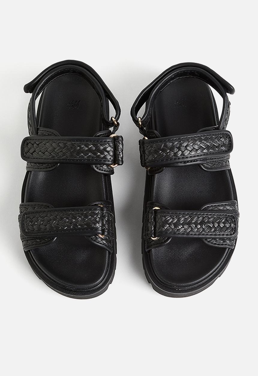 H&M - Braided sandals - black