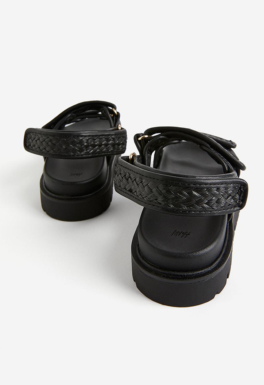 H&M - Braided sandals - black