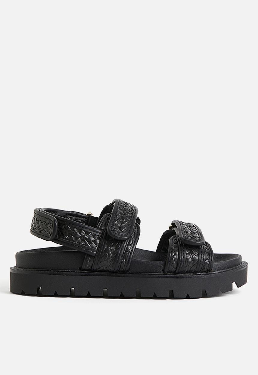 H&M - Braided sandals - black