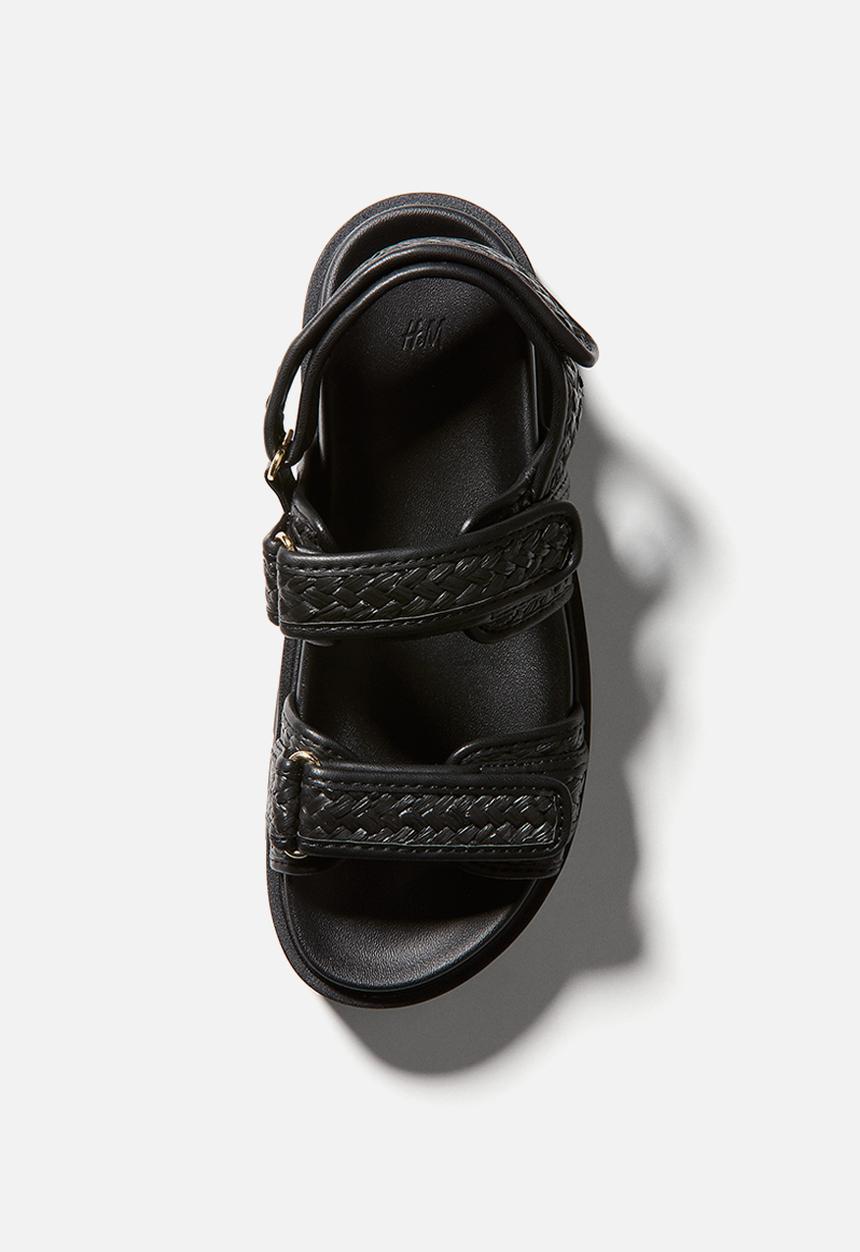 H&M - Braided sandals - black