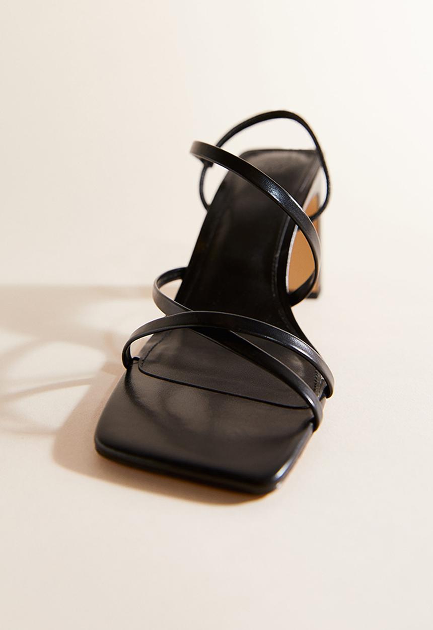 H&M - Block-heeled sandals - black