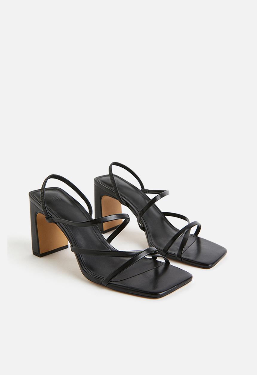 H&M - Block-heeled sandals - black
