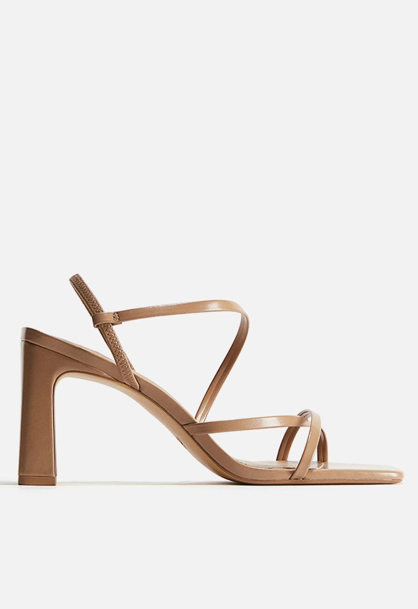 H&M - Block-heeled sandals - beige