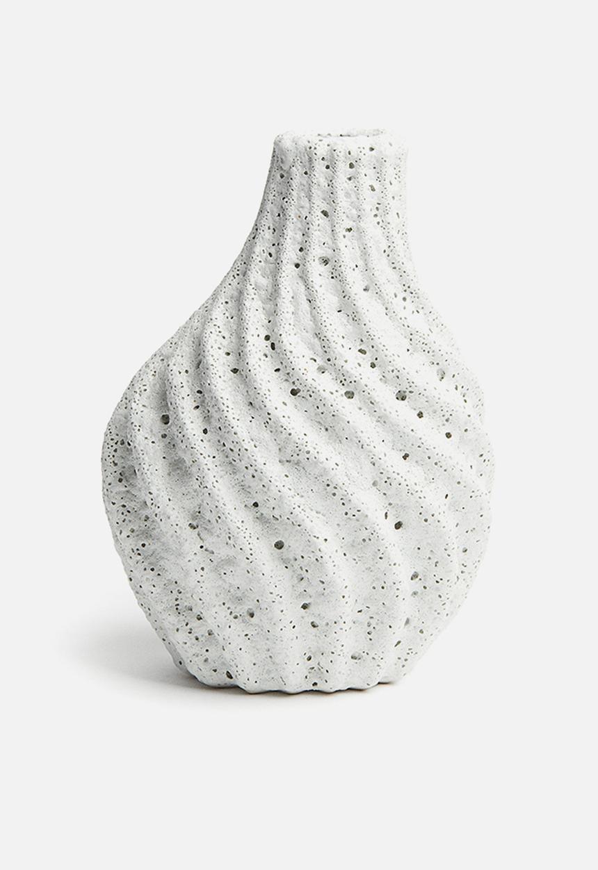 H&M - Stoneware vase - white