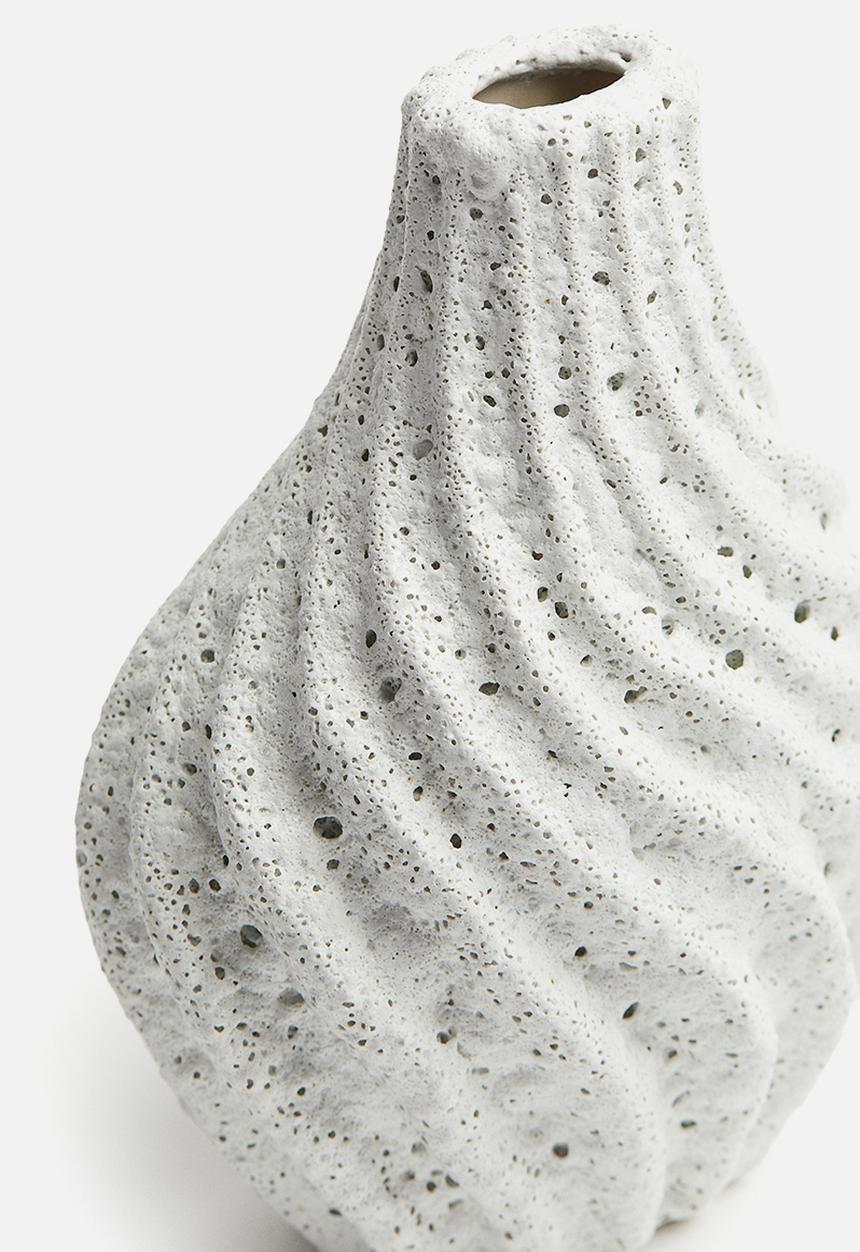 H&M - Stoneware vase - white