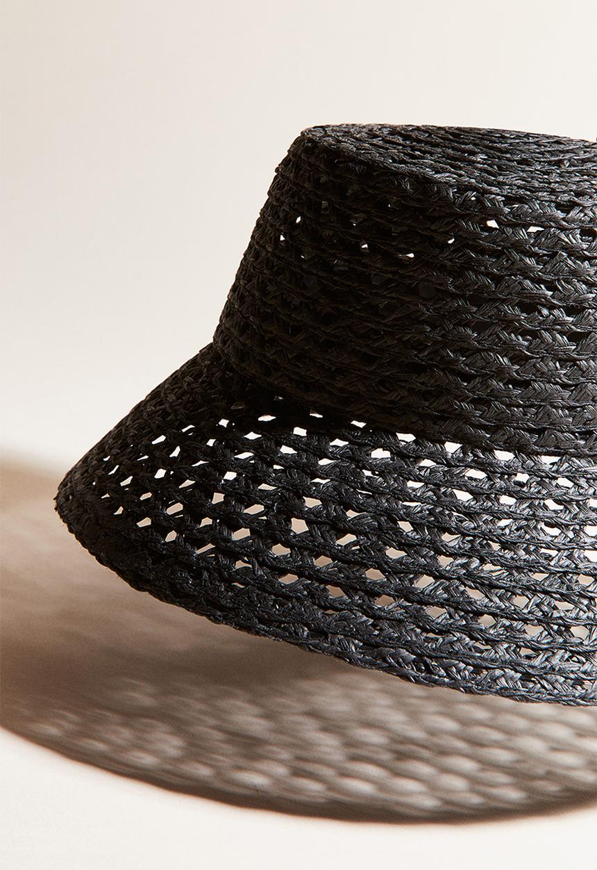 H&M - Straw hat - black