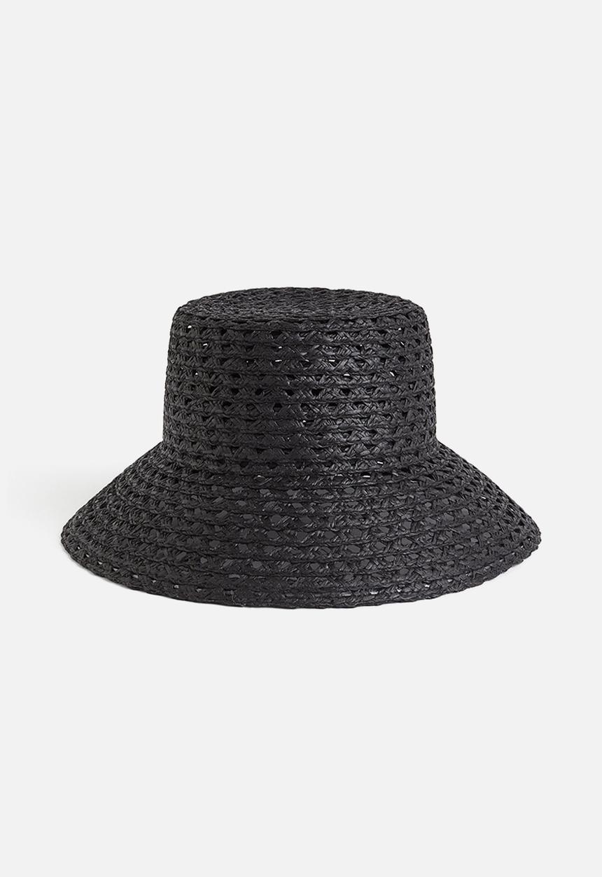 H&M - Straw hat - black