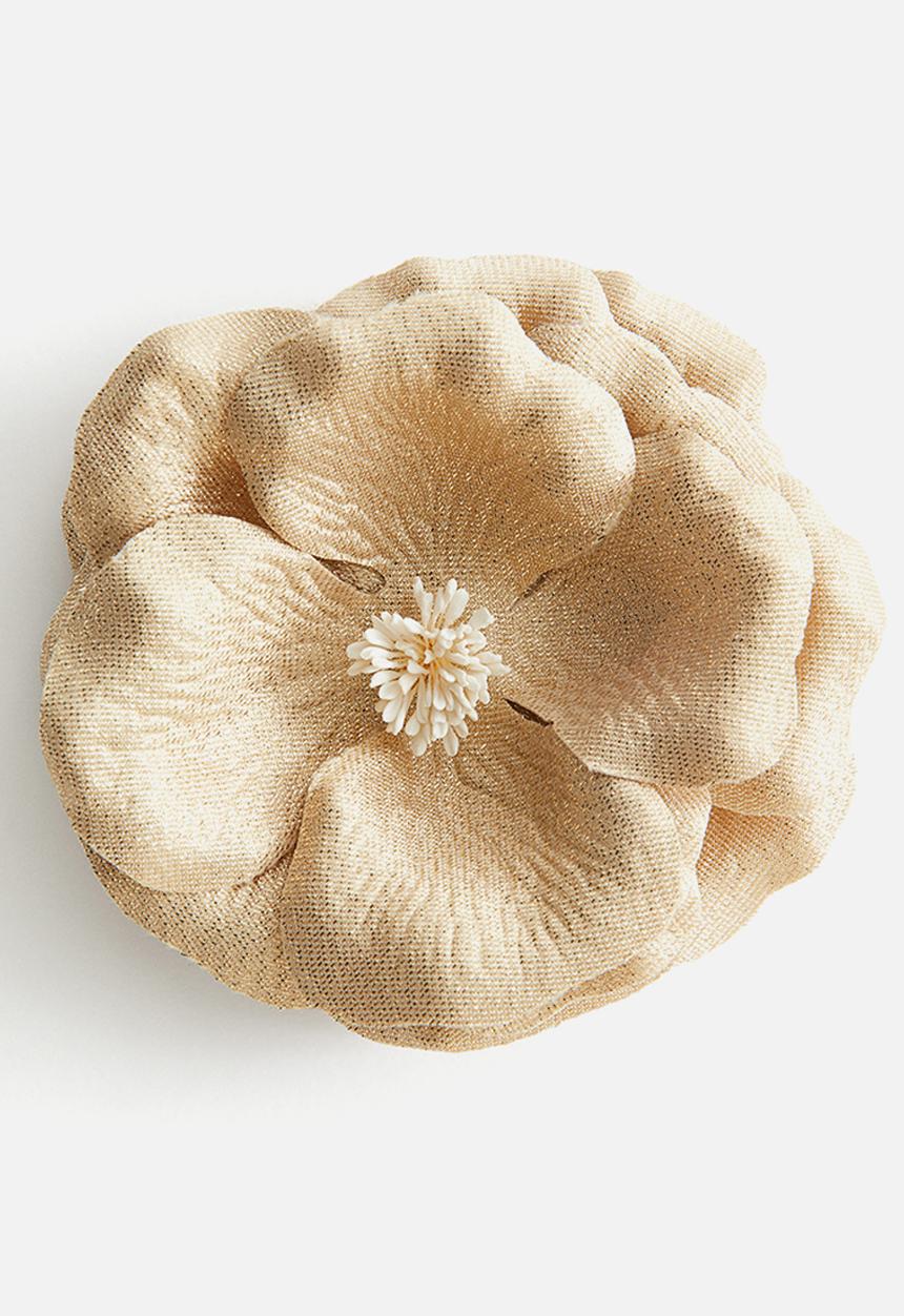 H&M - Hellebore ornament - gold-coloured flower