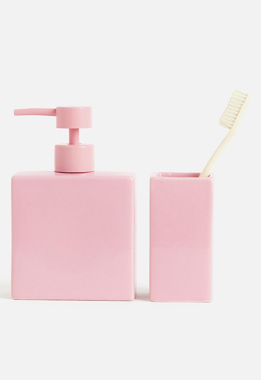 H&M - Stoneware soap dispenser - light pink