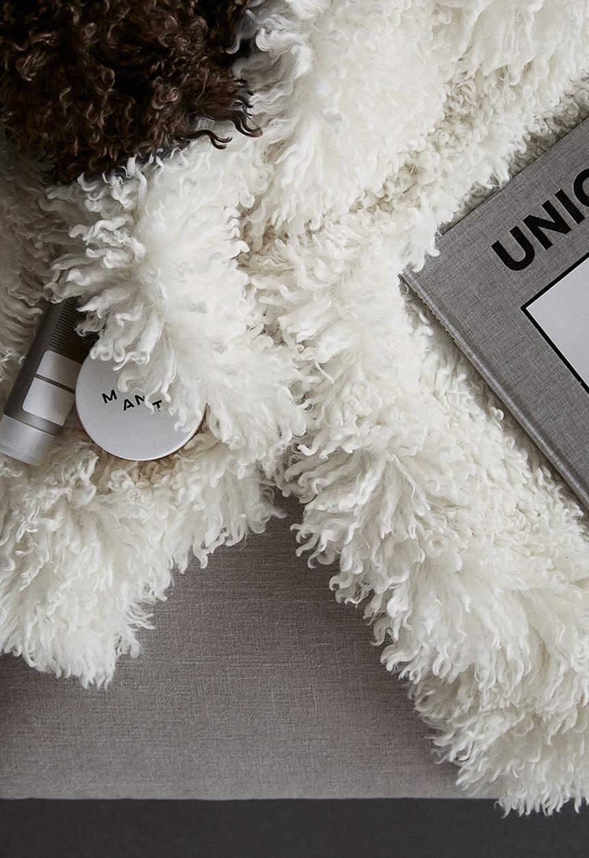 H&M - Fluffy blanket - white