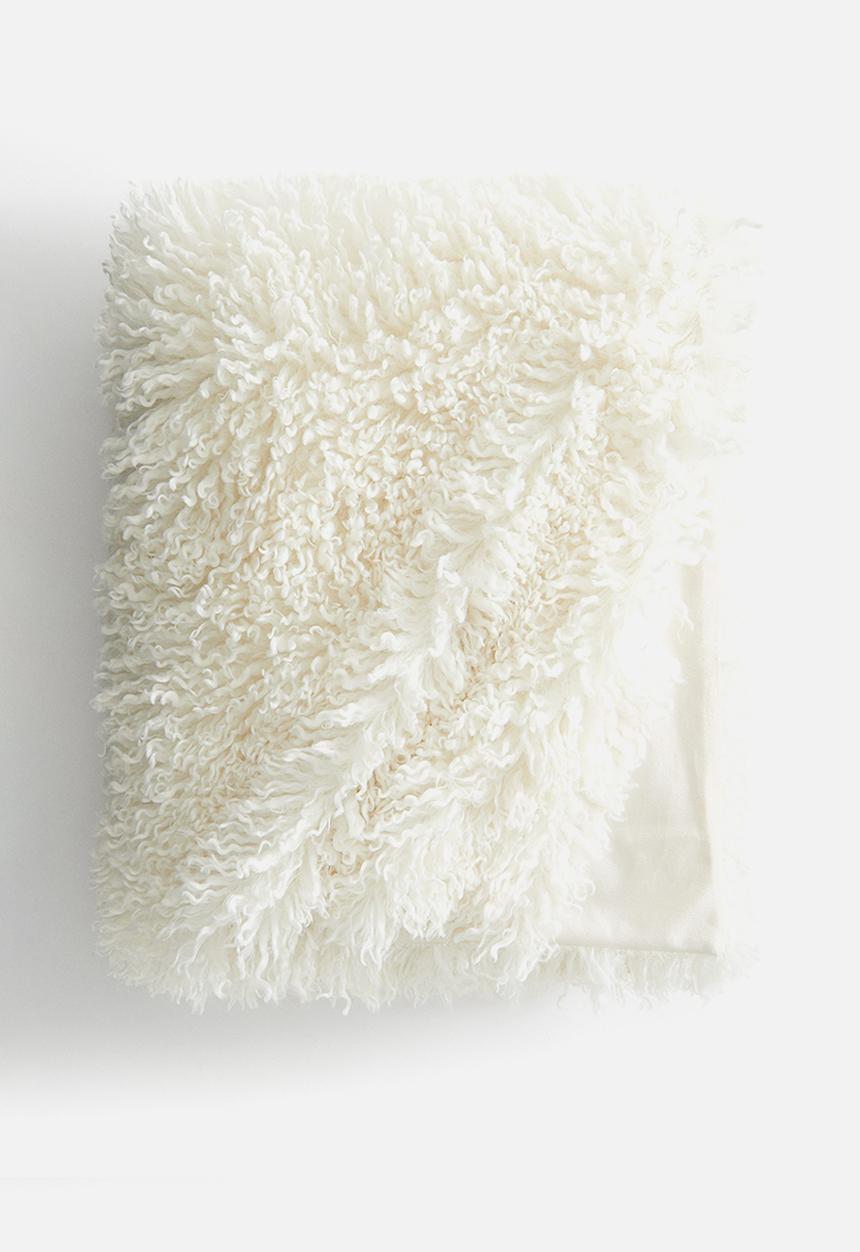 H&M - Fluffy blanket - white