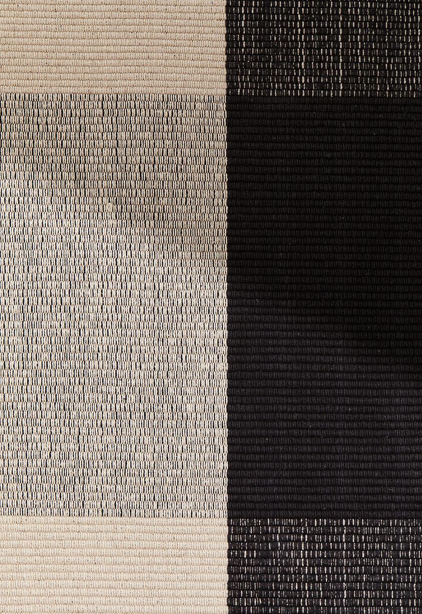H&M - Checked flat weave rug - grey & beige