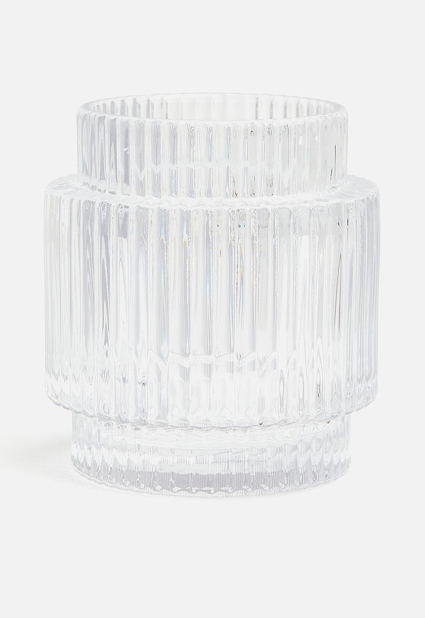 H&M - Glass candle holder - transparent
