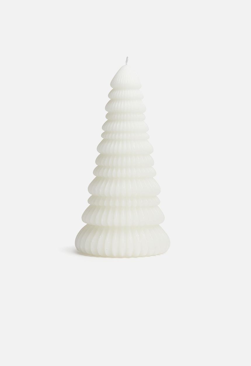 H&M - Fir-tree-shaped candle - white