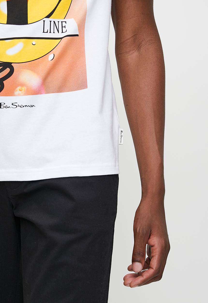 Ben Sherman - Off Line Texture T-shirt - White