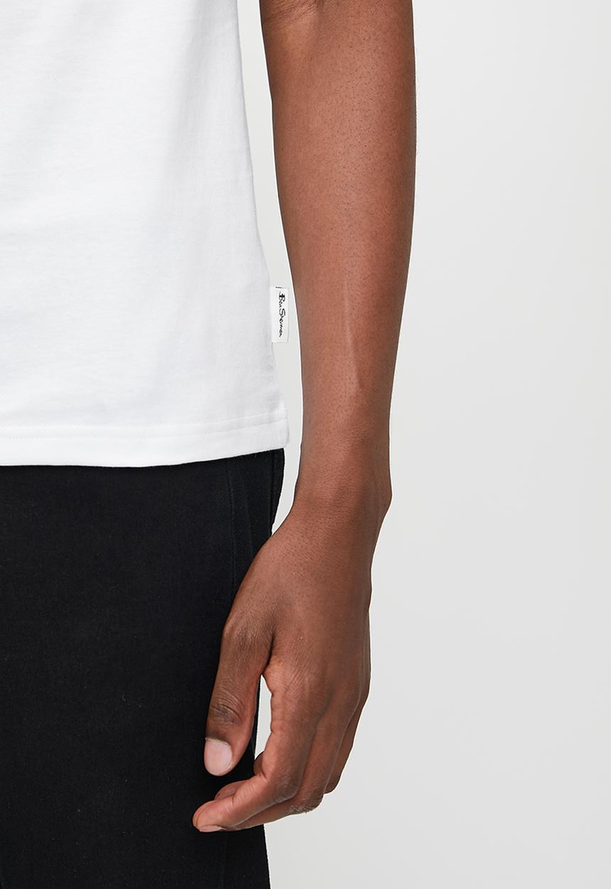 Ben Sherman - Exploded Scooter Foil Print - White