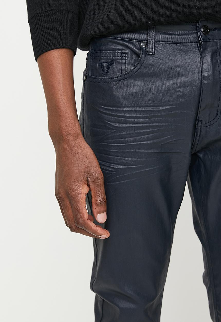 Valenta - Ricardo Slim waxed jean - Navy