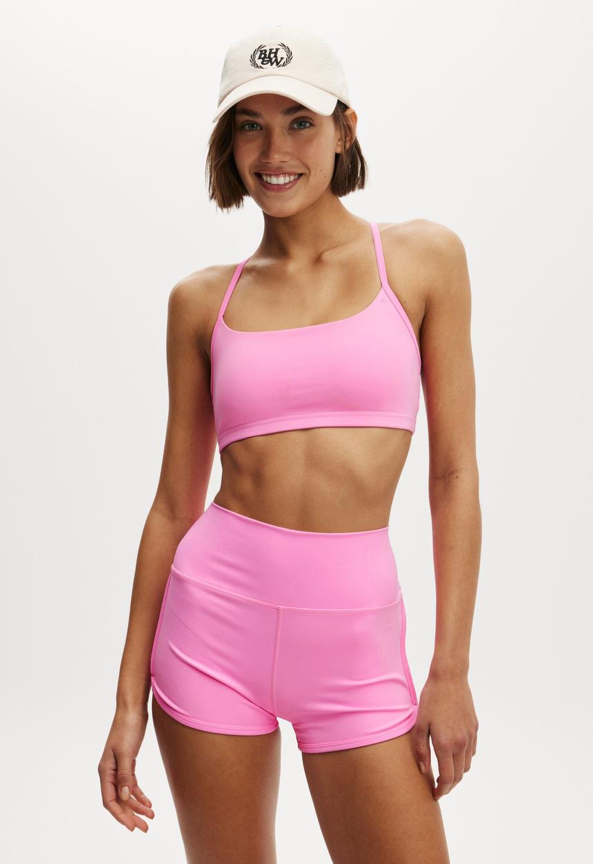 Cotton On - Workout Crop - Millenial Pink