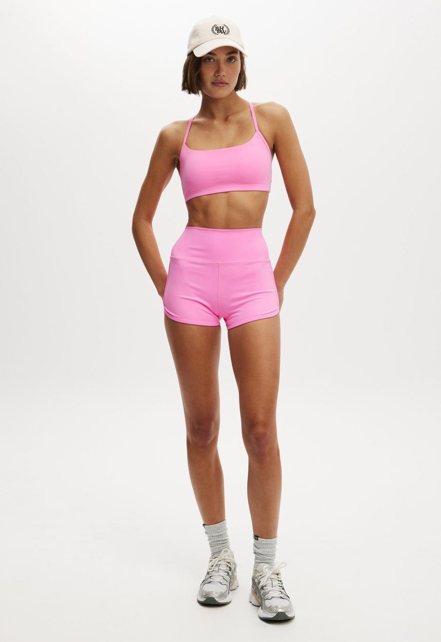 Cotton On - Workout Crop - Millenial Pink