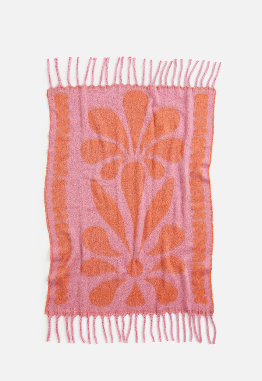 H&M - Floral blanket - pink floral