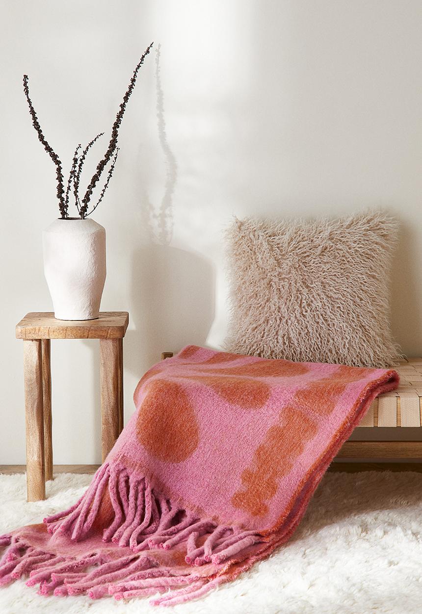 H&M - Floral blanket - pink floral
