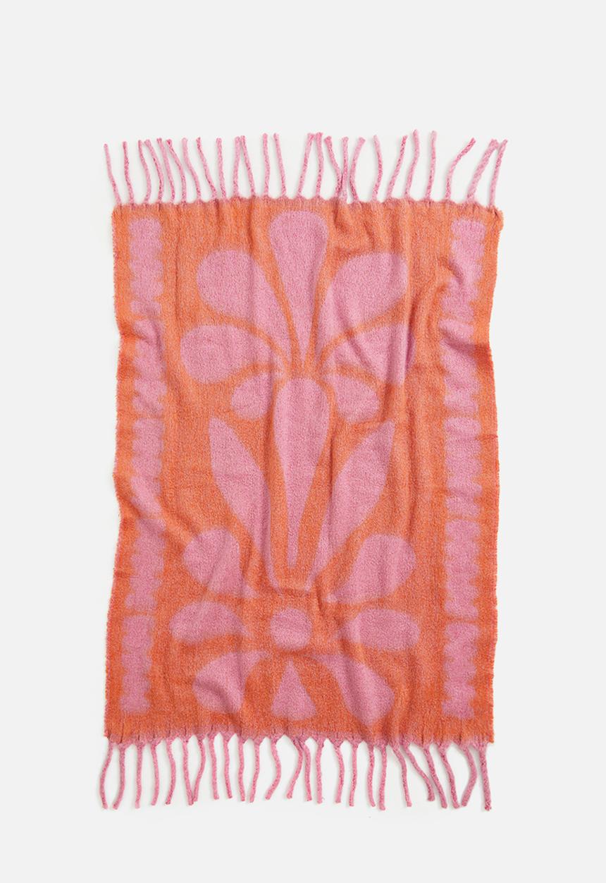 H&M - Floral blanket - pink floral